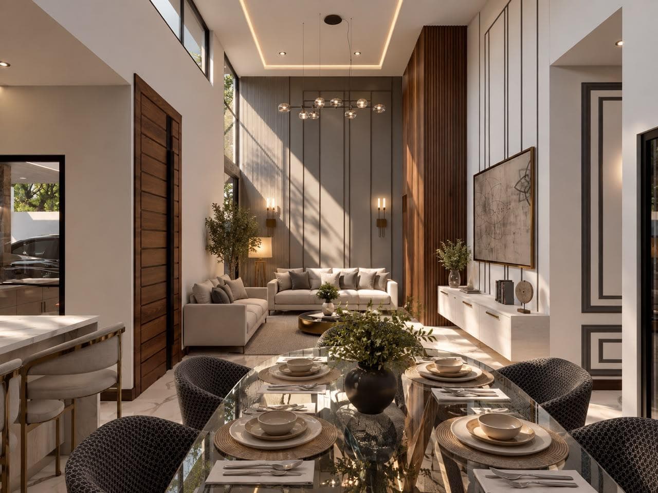 Render de la terraza de Casa Sinaí